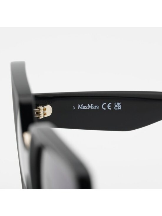 Max Mara ERNEST MM0088 01A Sunglasses Black Square Frame, Smoke Lenses main image 10